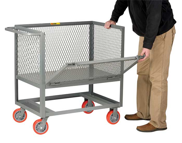 Box truck with drop gate